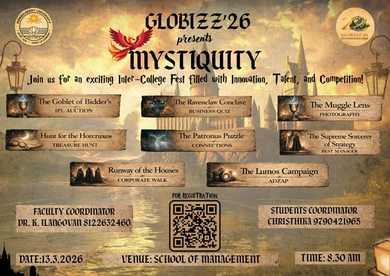 Globizz 2026 Management Fest Poster 
